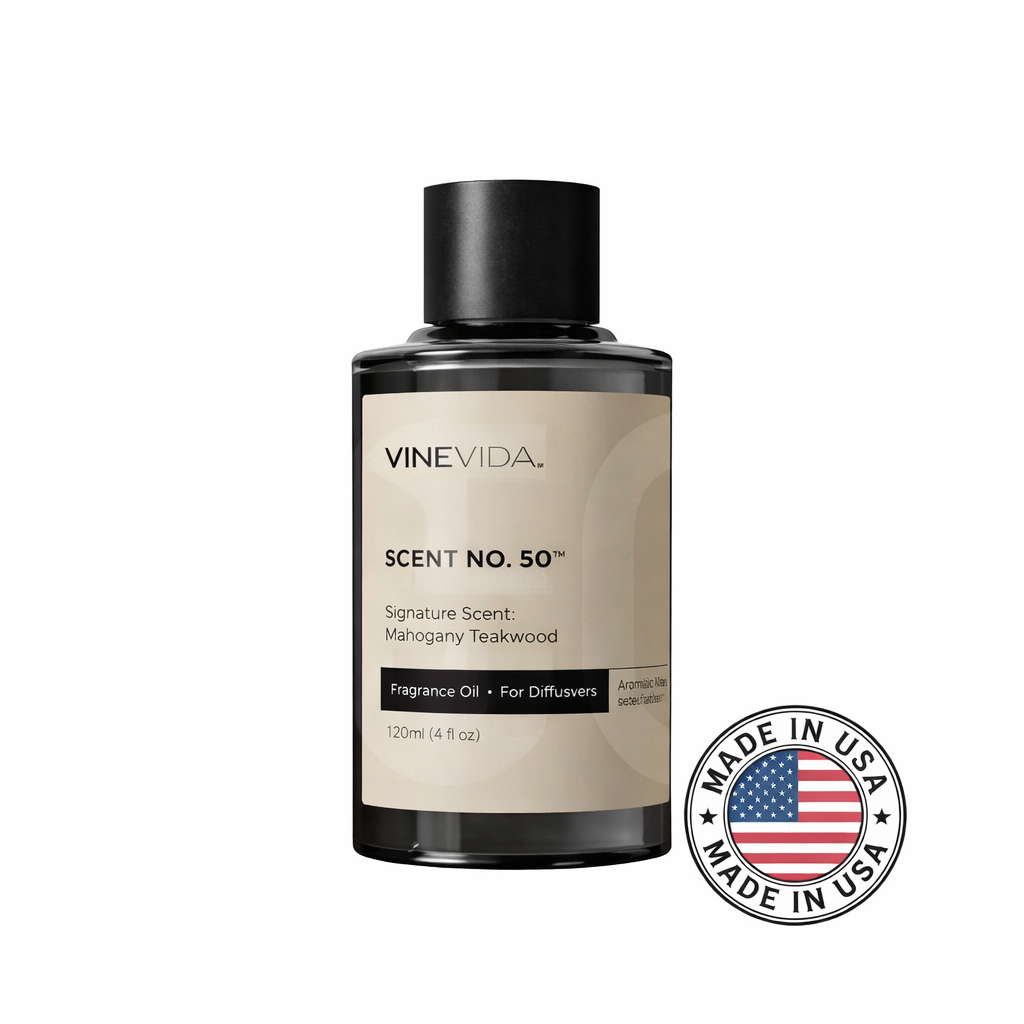 Aceite Aromático 120 ML para Difusor Eléctrico Premium Mahogany & Teak Wood