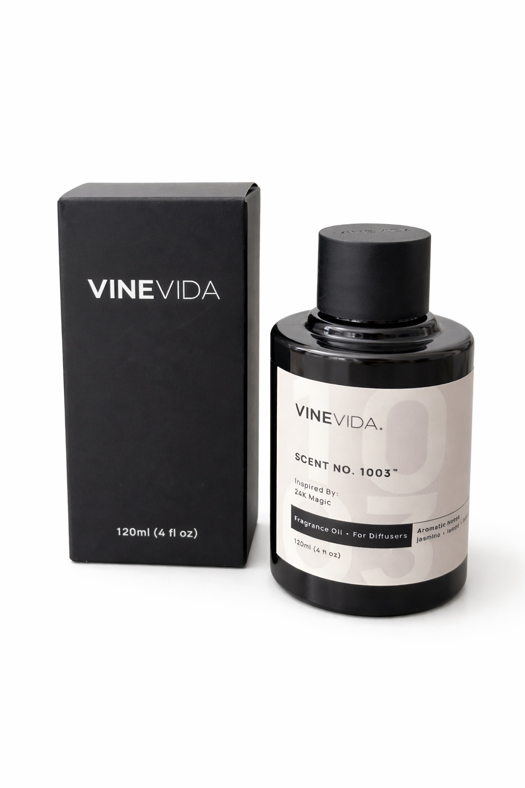 Aceite Aromático 120 ML para Difusor Eléctrico Premium inspirado en 24 K magic & W Hotel