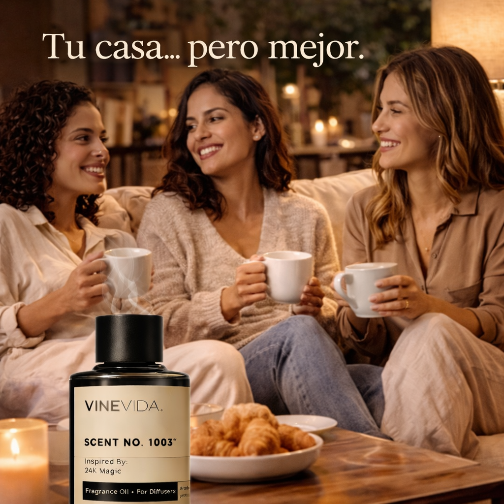 Aceite Aromático 120 ML para Difusor Eléctrico Premium inspirado en 24 K magic & W Hotel
