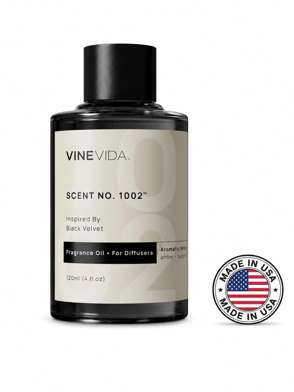 Aceite Aromático 120 ML para Difusor Eléctrico Premium Black Velvet & Edition Hotel
