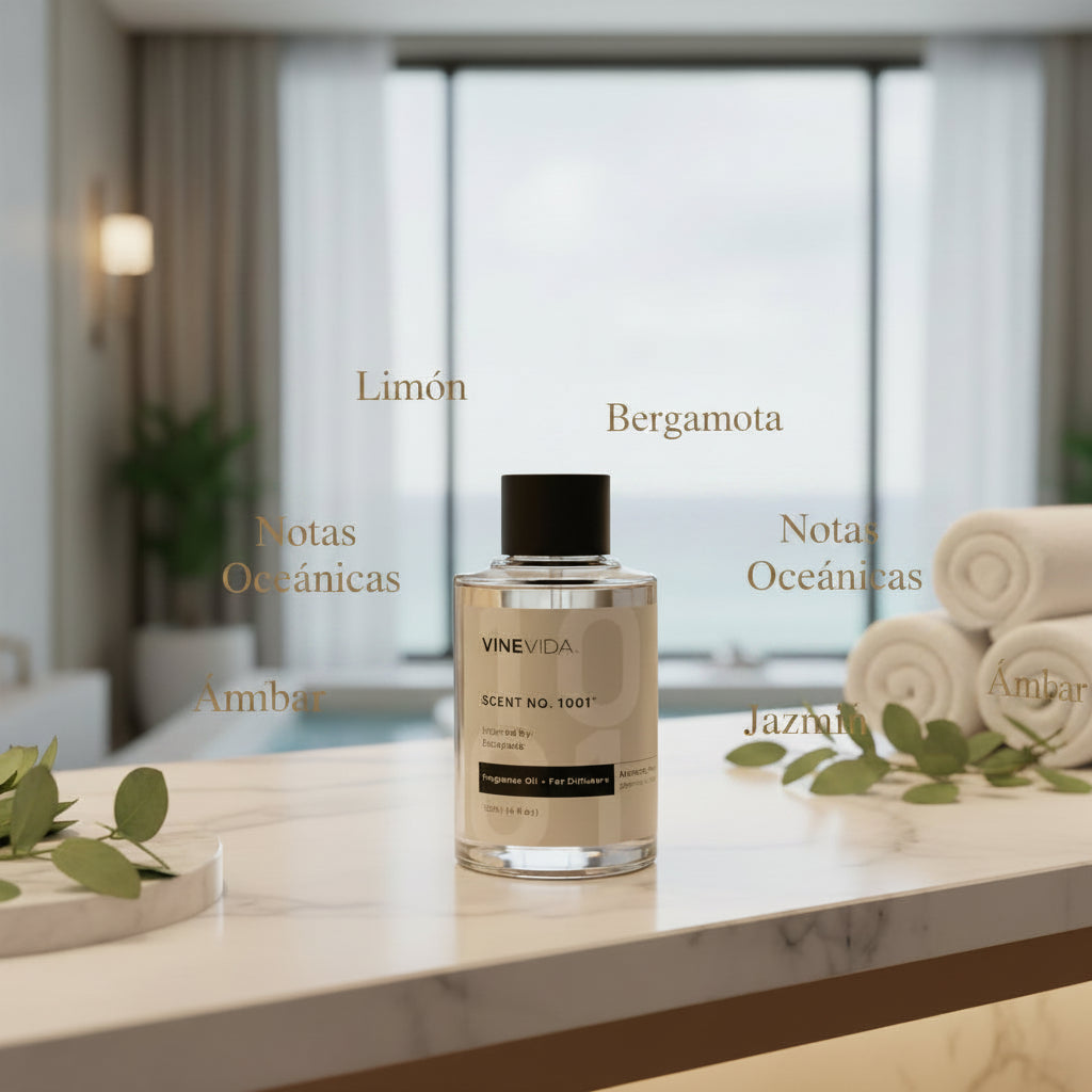 Aceite Aromático 120 ML para Difusor Eléctrico Premium Inspirado en Escapade & Hotel Ritz Carlton