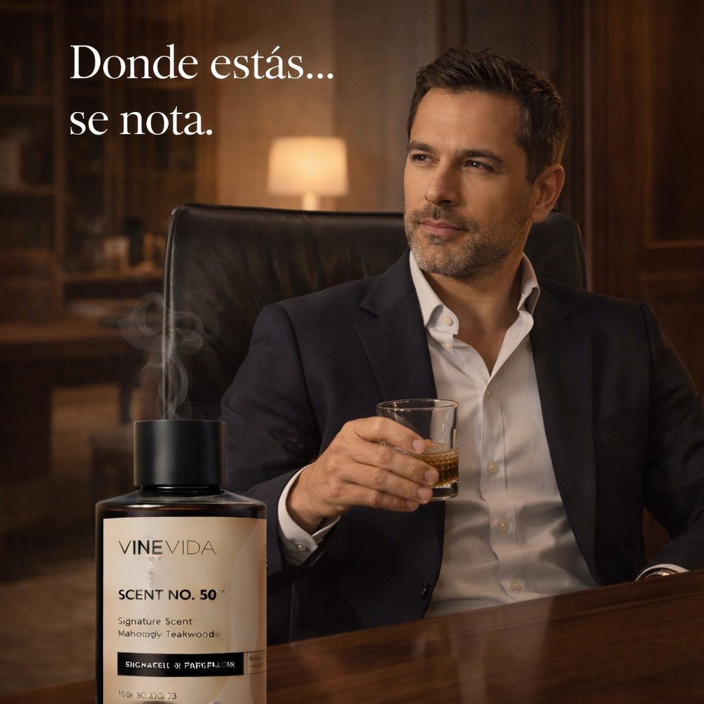 Aceite Aromático 120 ML para Difusor Eléctrico Premium Mahogany & Teak Wood