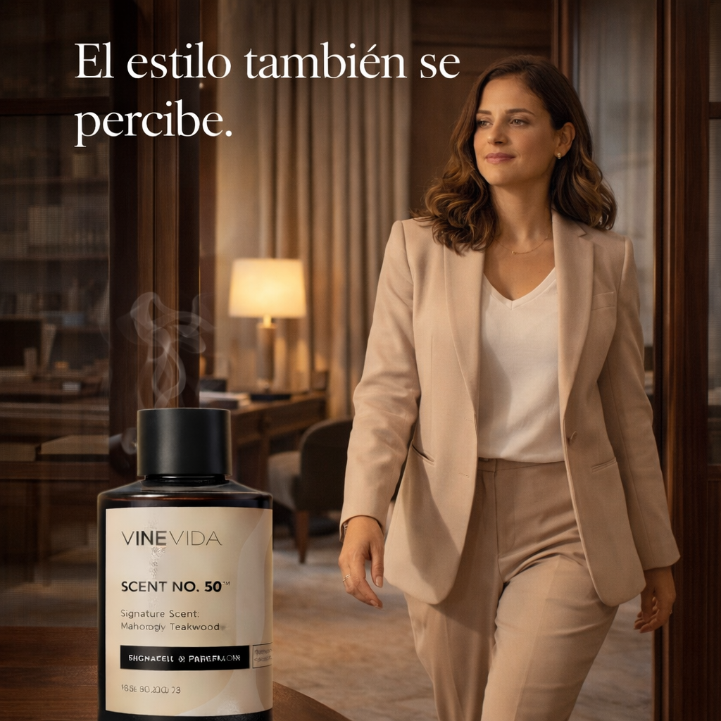 Aceite Aromático 120 ML para Difusor Eléctrico Premium Mahogany & Teak Wood