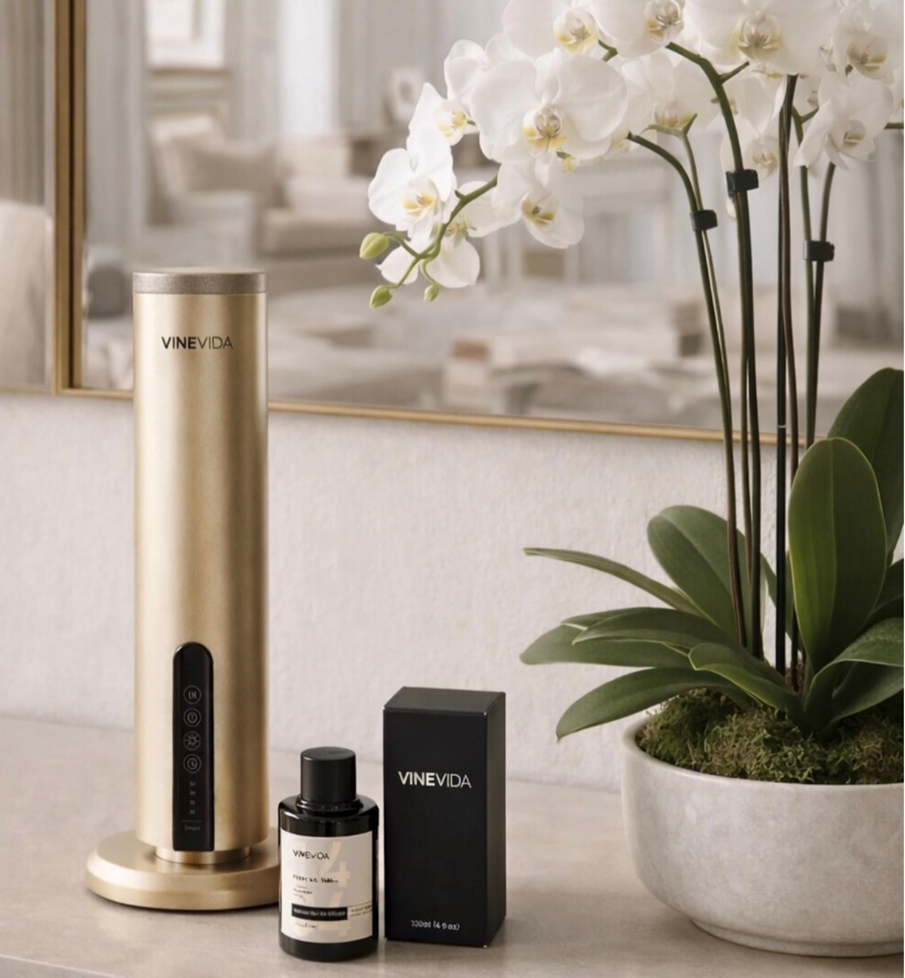 PROMOCION Difusor Portatil Skyline Color Champagne CON 1 FRAGANCIA GRATIS