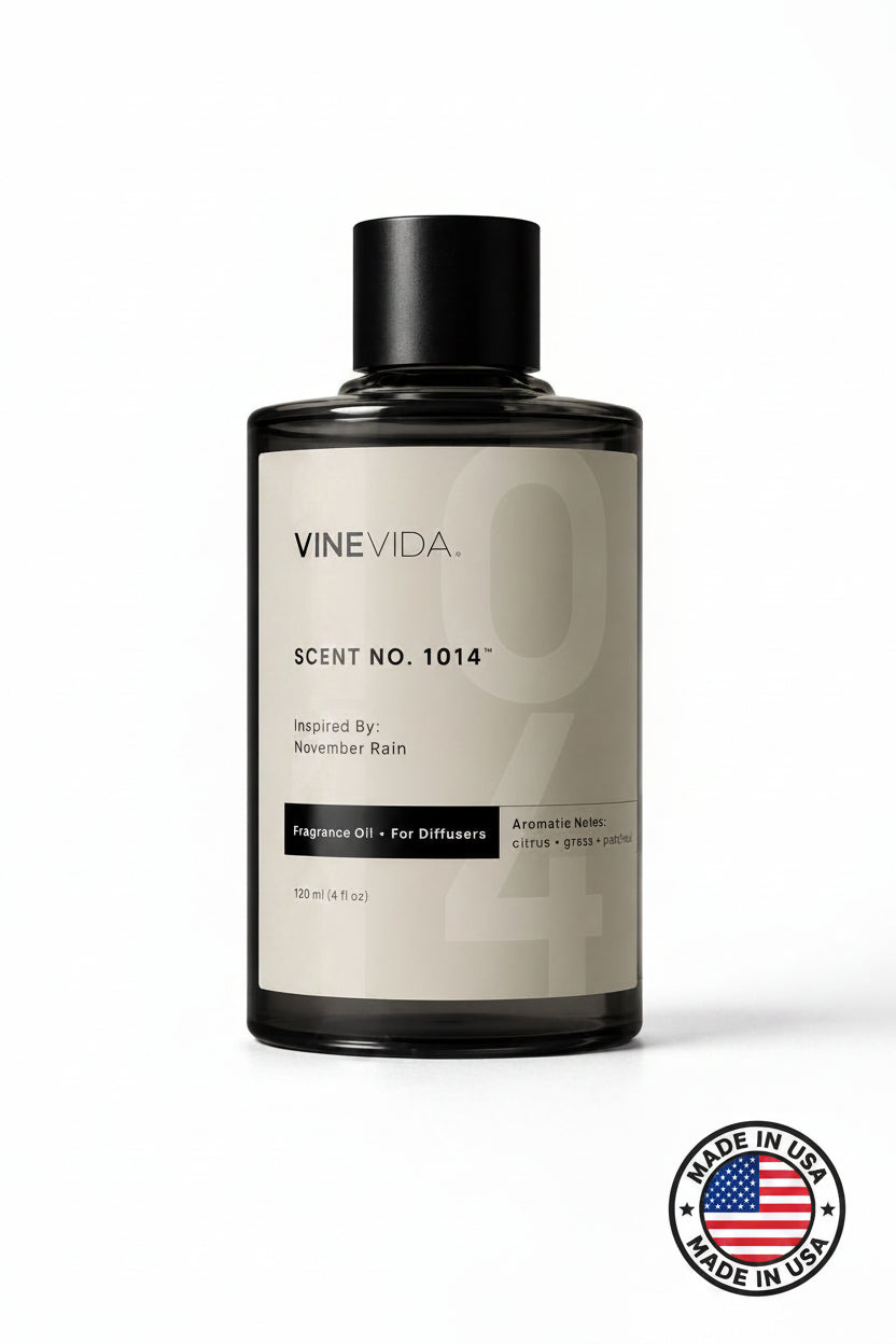 Aceite Aromático 120 ML para Difusor Eléctrico Premium Inspirado en November Rain & Hotel Marriot